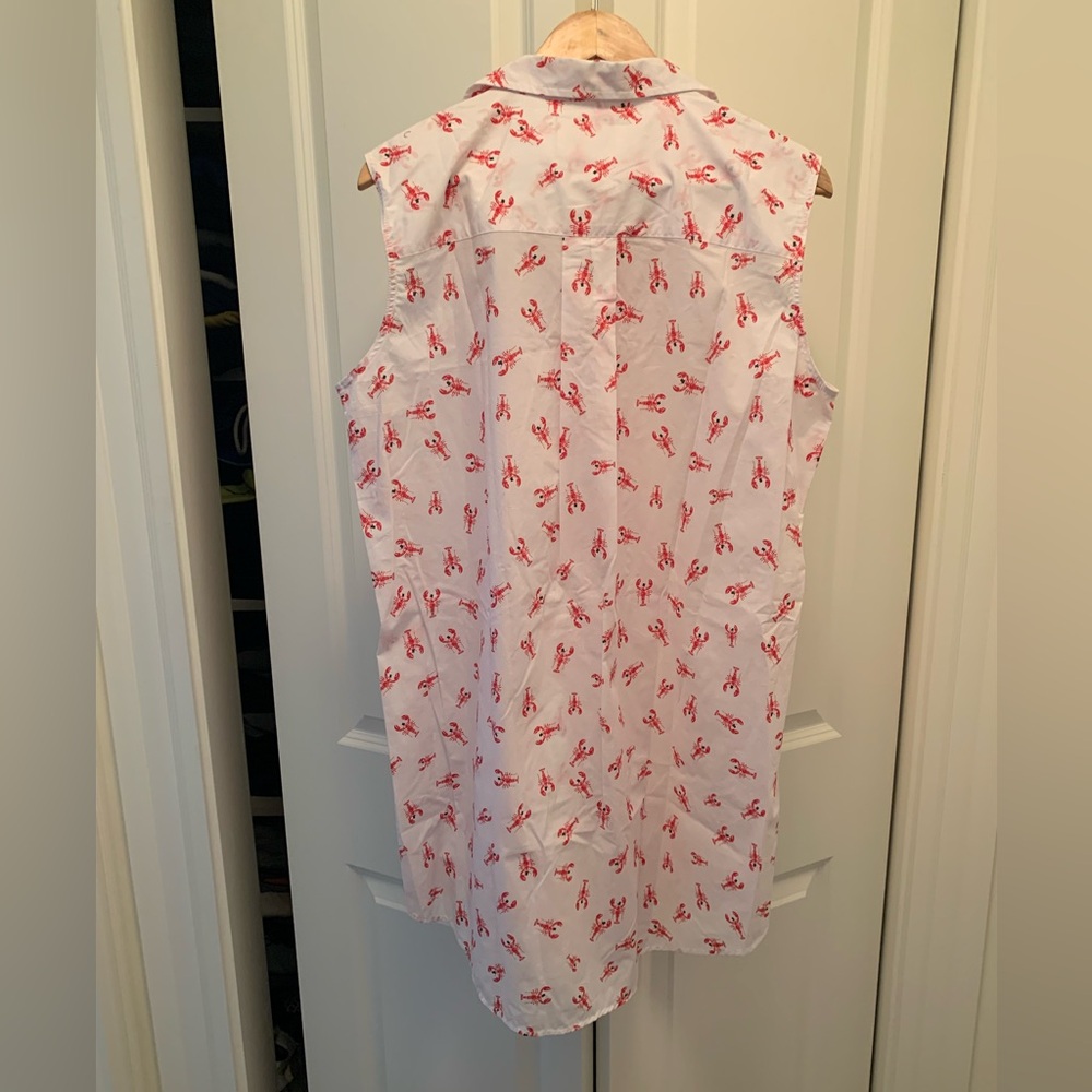 The Cat’s Pajamas Mister Lobster Luxe Pima Sleeveless Nightshirt Size L NEW - Picture 6 of 16